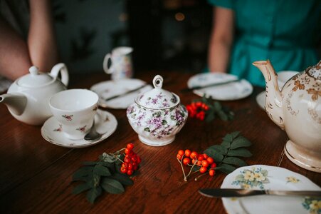 Spoon tea table photo