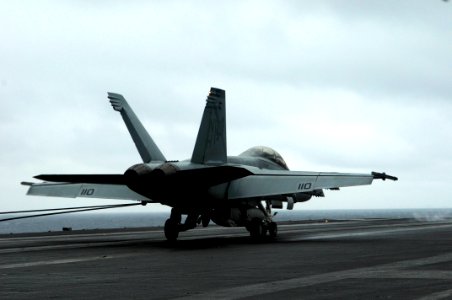 US Navy 100216-N-3038W-546 Capt. Scott Conn, deputy commander of Carrier Air Wing (CVW) 11, makes his 1000th career arrested landing. CVW-11 is embarked aboard the aircraft carrier USS Nimitz (CVN 68)
