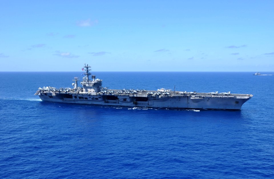 US Navy 100215-N-8421M-023 The aircraft carrier USS Nimitz (CVN 68) operates in the South China Sea