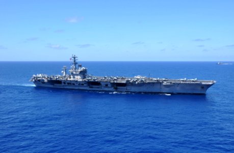 US Navy 100215-N-8421M-023 The aircraft carrier USS Nimitz (CVN 68) operates in the South China Sea