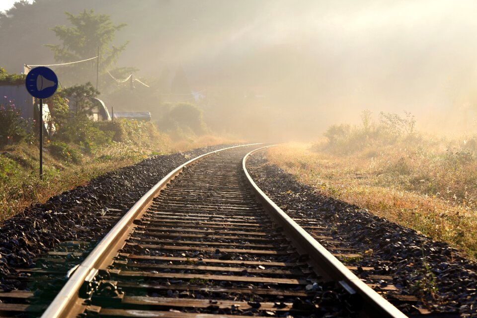 Travel light the train path