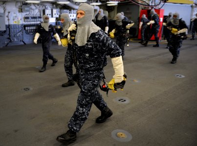USS America general quarters drill 141120-N-LD343-002