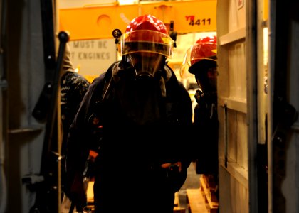 USS America general quarters drill 141023-N-CC789-106