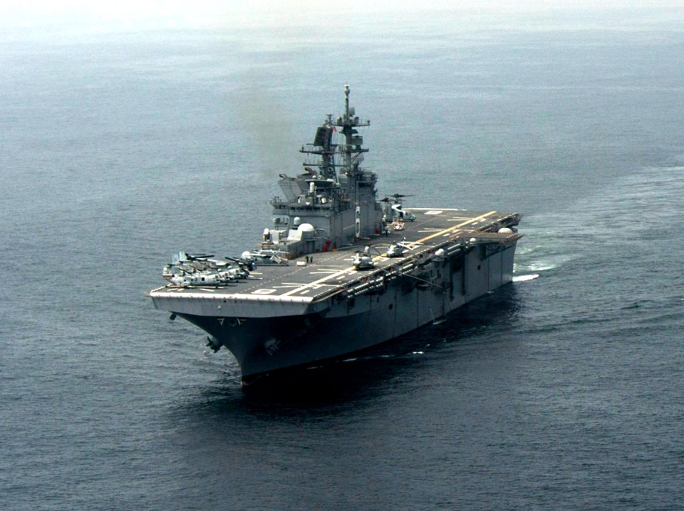 USS America (LHA-6) underway on 3 September 2014