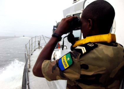 US Navy 100222-N-6138K-049 Military personnel from Cameroon, Equatorial Guinea, Gabon, Nigeria, Republic of Congo and the U.S. conducting multinational maritime interdiction training during The first multinational exercise in t
