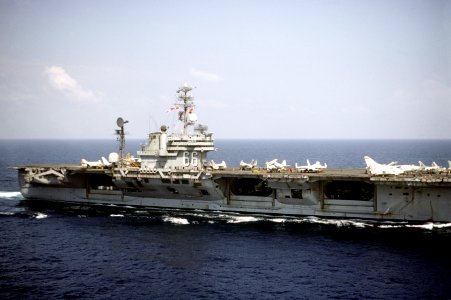 USS America (CVA-66) underway in 1968