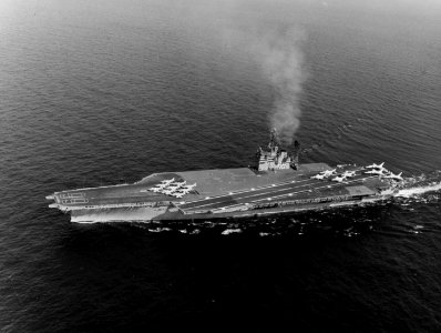 USS America (CVA-66) underway on 31 August 1965