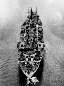 USS Alpine (APA-92) underway on 10 May 1944 (19-N-65637)