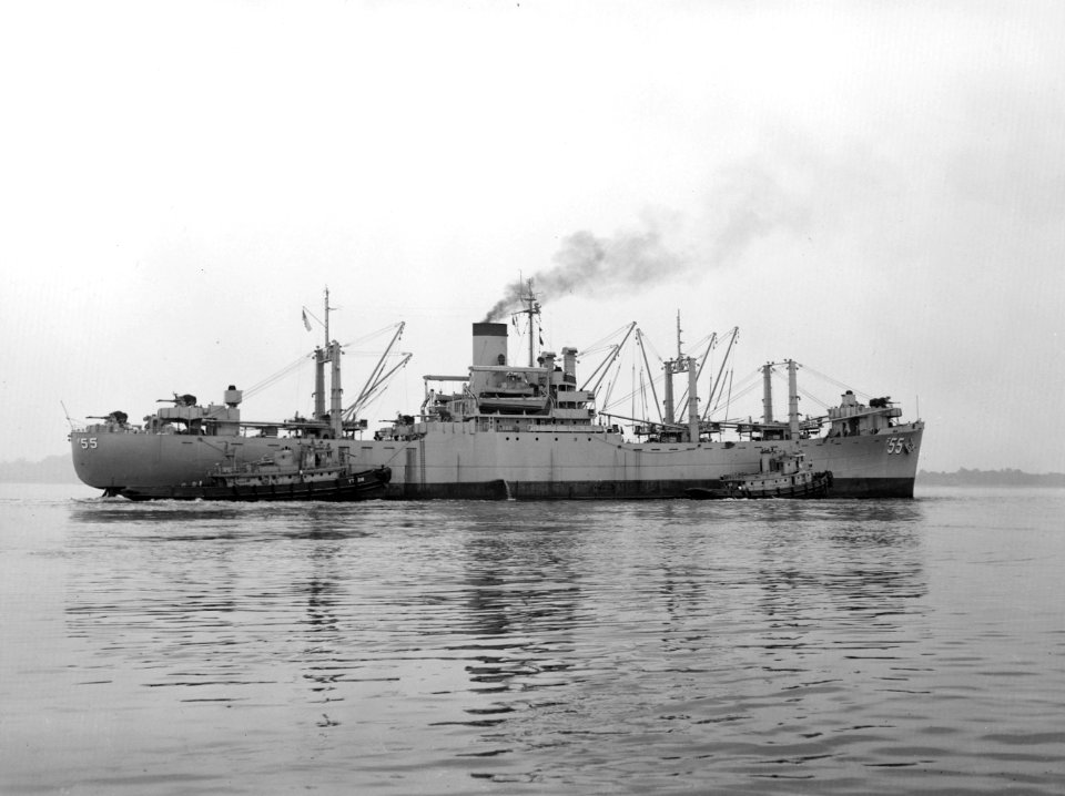 USS Aludra (AF-55) in August 1952 (6928377)