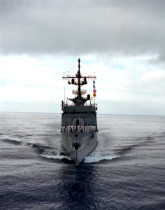 USS Albert David (FF-1050) bow view
