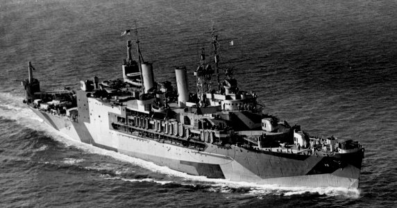 USS Albemarle (AV-5) underway in the Atlantic Ocean on 17 August 1944 (80-G-453347)