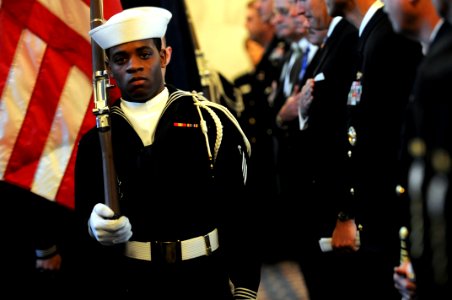 US Navy 100305-N-9818V-117 Colors are presented at the 95th Navy Reserve Anniversary and Reenlistment ceremony at the Kennedy Caucus Room in the Russell Senate Office Building