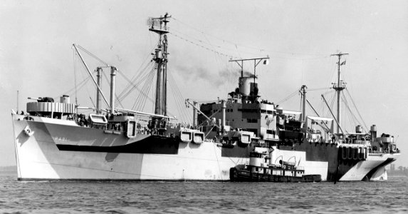USS Adair (APA-91) in Chesapeake Bay on 17 July 1944 (19-LCM-APA91-1)