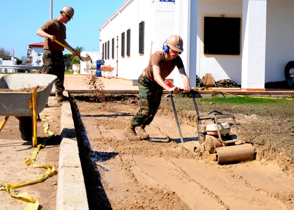 US Navy 100312-N-6357K-001 Utilitiesman Constructionman Christopher Abbott, assigned to Naval Mobile Construction Battalion (NMCB) 7,