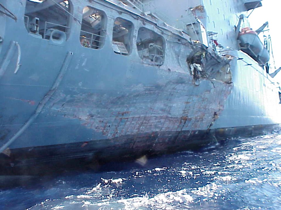 USNS Yukon after collision with USS Denver 2