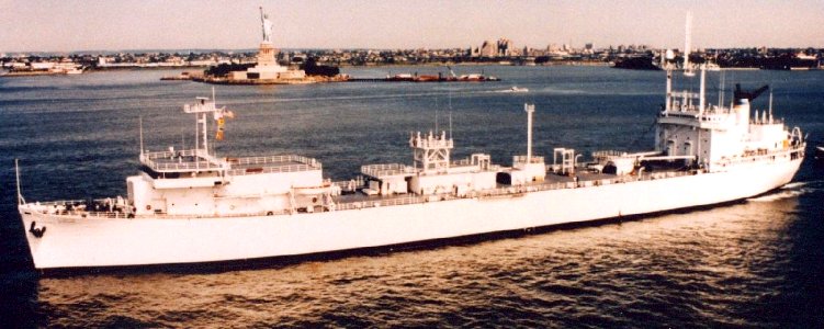 USNS Vanguard in New York Harbor