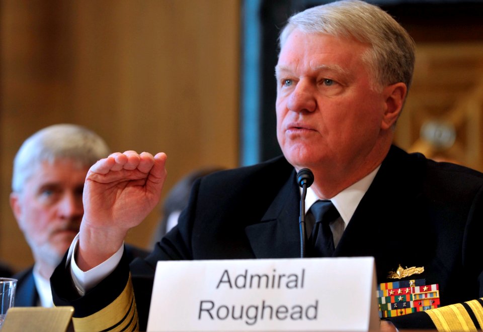 US Navy 100317-N-3548M-060 Chief of Naval Operations (CNO) Adm. Gary Roughead testifies before the Senate Appropriations Committee for Defense concerning the fiscal year 2011 National Defense Budget request