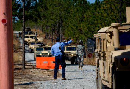 US Navy 100323-N-6932B-393 Sailors respond to a report of an improvised explosive attack during the U.S. Navy Individual Augmentee Combat Training course photo