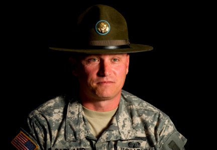 US Navy 100325-N-6932B-107 Army Staff Sgt. David Garland, a drill sergeant assigned to the training staff of the U.S. Navy Individual Augmentee Combat Training course at Fort Jackson, S.C photo