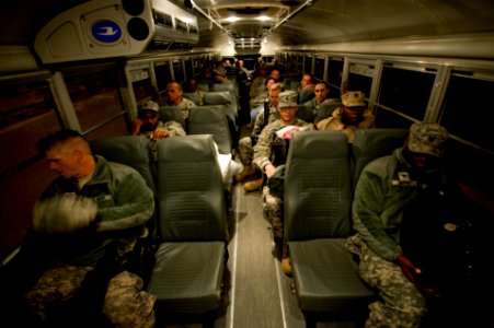 US Navy 100324-N-6932B-512 More than 100 Sailors depart McCrady Training Center at Fort Jackson, S.C. after completing U.S. Navy Individual Augmentee Combat Training