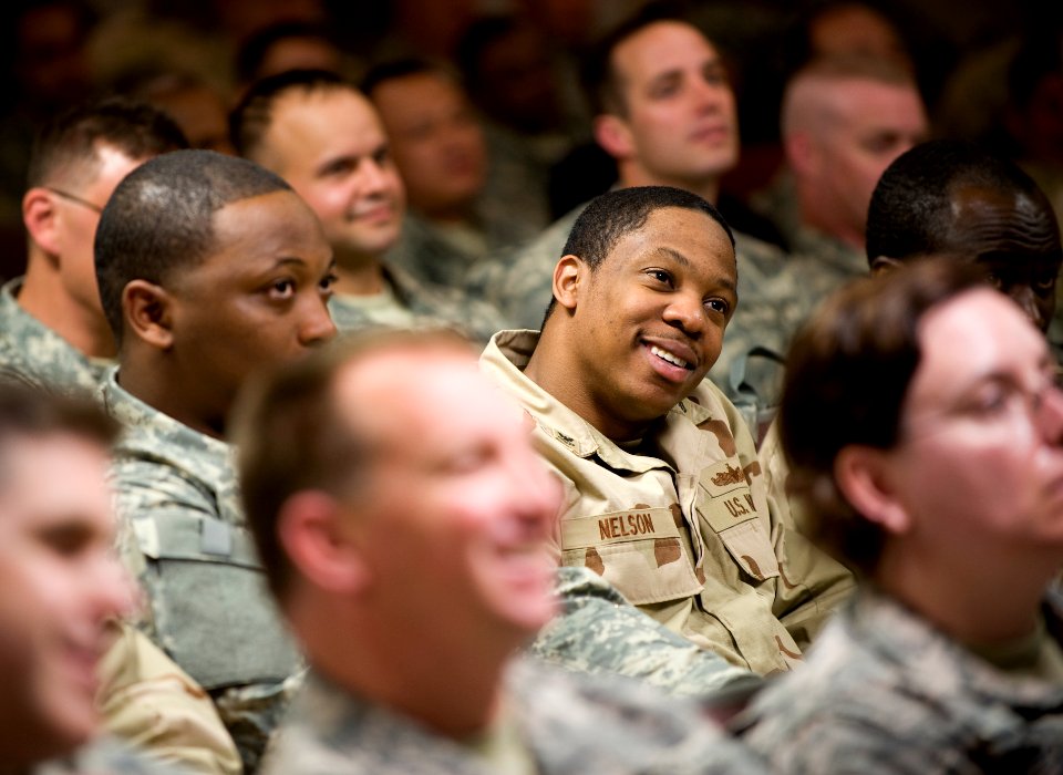 US Navy 100330-N-6932B-156 Sailors receive classroom training during the U.S. Navy Individual Augmentee Combat Training course at Fort Jackson, S.C