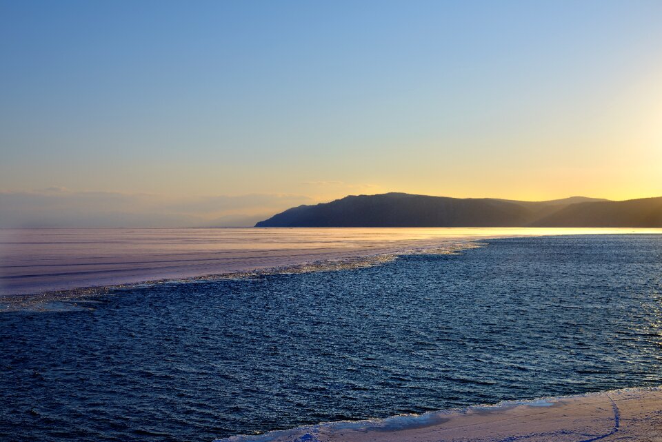 Baikal lake landscape