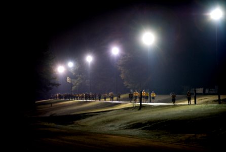 US Navy 100331-N-6932B-002 Sailors complete a physical fitness assessment during the U.S. Navy Individual Augmentee Combat Training course at Fort Jackson, S.C