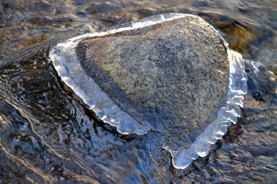 Ice heart nature