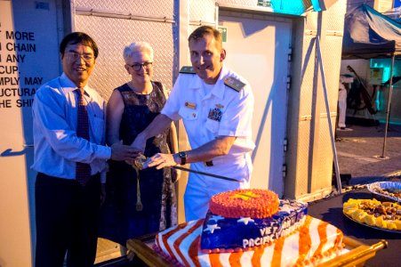 USNS Millinocket hosts reception in Vietnam during Pacific Partnership 2015 150819-N-UQ938-063