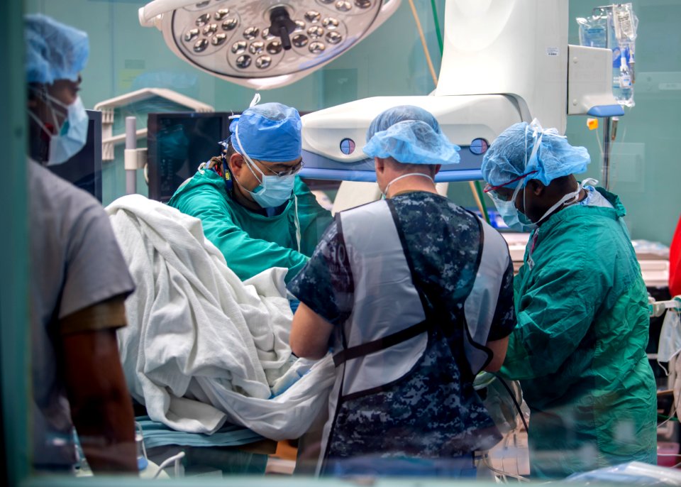 USNS Mercy Sailors Treat Patient (49770244848)