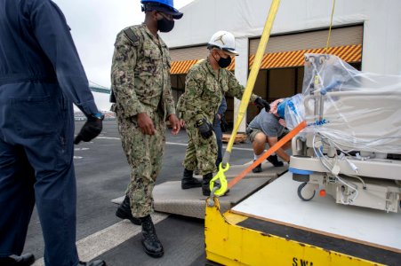 USNS Mercy Sailors Transport Hospital Beds (49830279898)