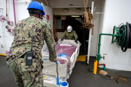USNS Mercy Sailors Transport Hospital Beds (49830812561)