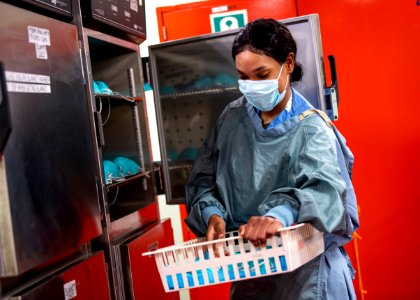 USNS Mercy Sailor Stores N95 Masks (49826962466)