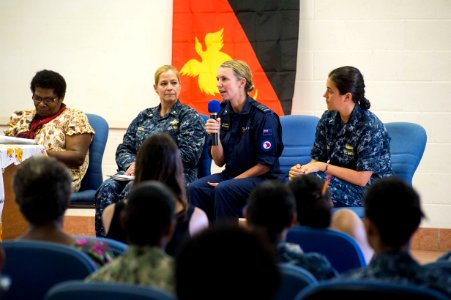 USNS Mercy participates in a women's leadership symposium in Rabaul, Papua New Guinea During Pacific Partnership 2015 150709-N-UQ938-309