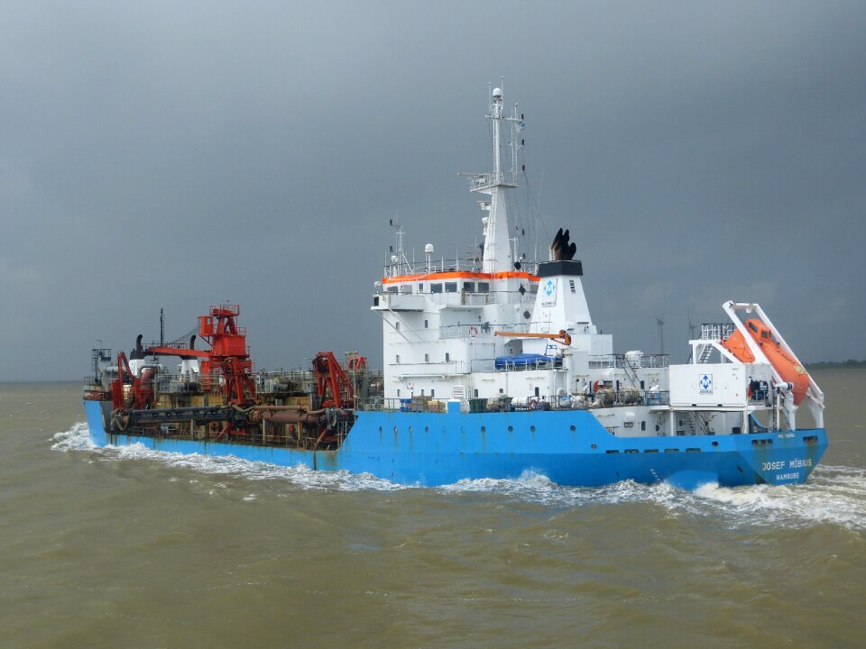 Working ship north sea sea