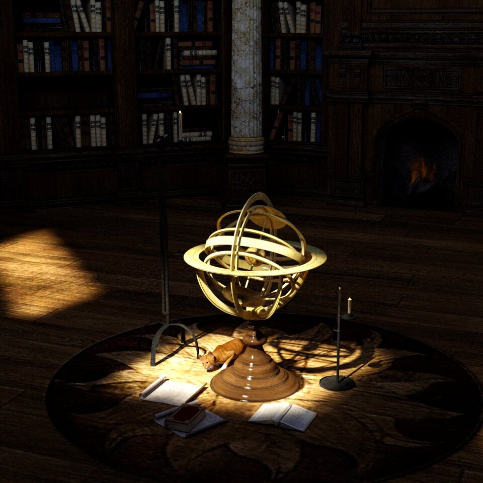 Parchment scrolls cat lichtspiel