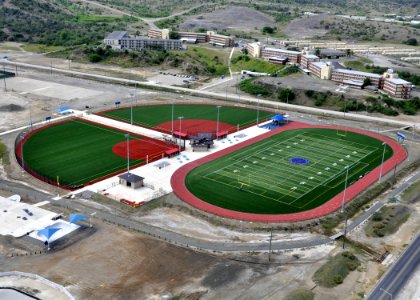 US Navy 100506-N-8241M-110 An aerial view of the Cooper Field Athletic Complex at Naval Station Guantanamo Bay, Cuba