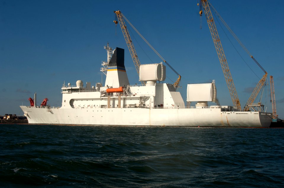 USNS Howard O. Lorenzen after radar installation