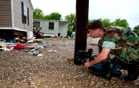 US Navy 100510-N-5319A-012 Mass Communication Specialist 2nd Class Lowell Whitman captures the aftermath of the flooding that hit Naval Support Activity Mid-South