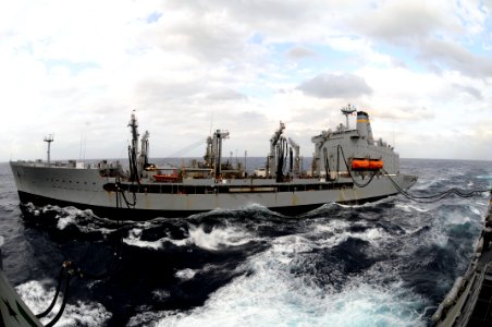 USNS Big Horn during a replenishment-at-sea. (8595821996)