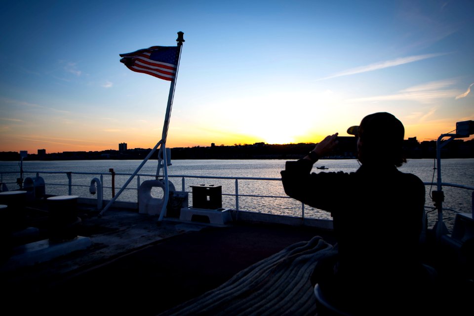 USNS Comfort Evening Colors Ceremony in New York City (49770582196)