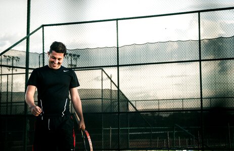 Tennis sport smile