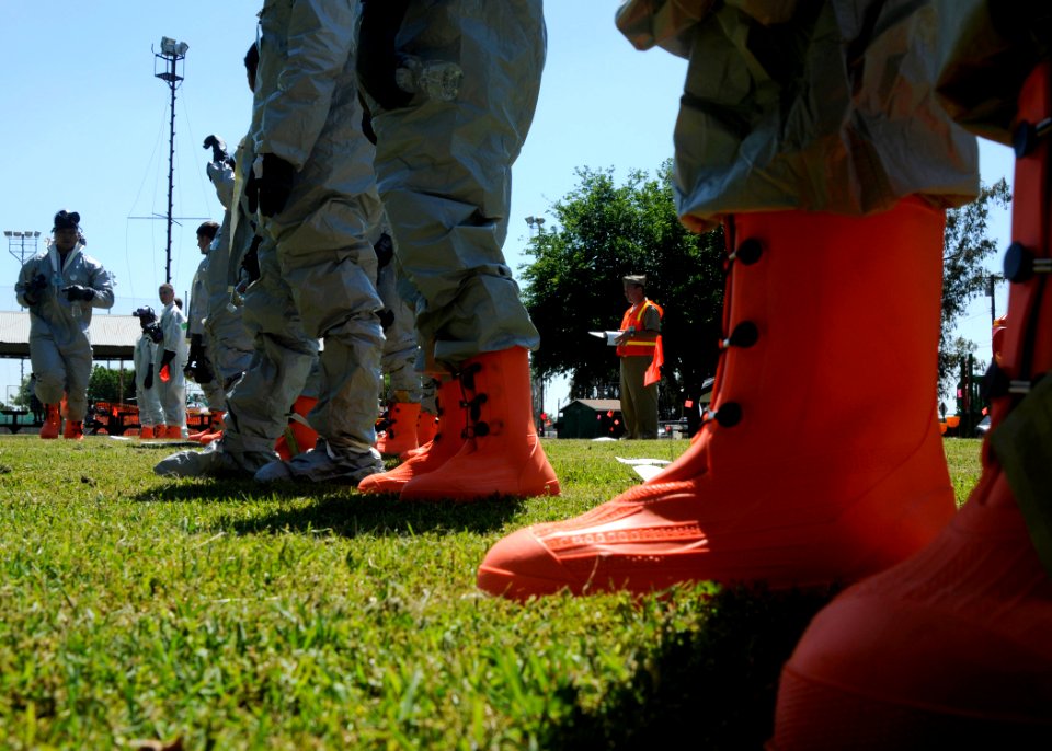 US Navy 100512-N-0775Y-052 Sailors assigned to Naval Air Station Lemoore identify aircraft parts as they search through a debris field during Operation Parkview