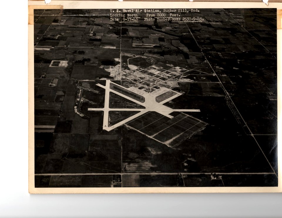 USNAS Bunker Hill Looking North 8000ft 9-17-1943