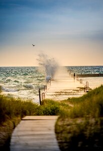 Nature waves splash