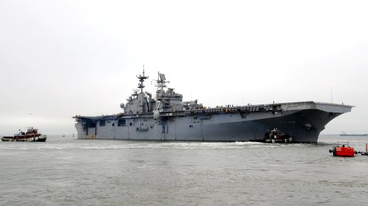 US Navy 100524-N-8069G-003 USS Iwo Jima departs for Fleet Week New York