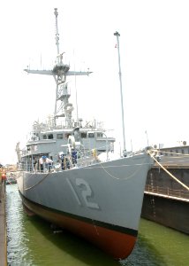 US Navy 100523-N-5821P-064 The mine countermeasures ship USS Ardent (MCM 12) returns to sea after the three-month dry dock portion of the service restricted availability period at Mina Salman pier