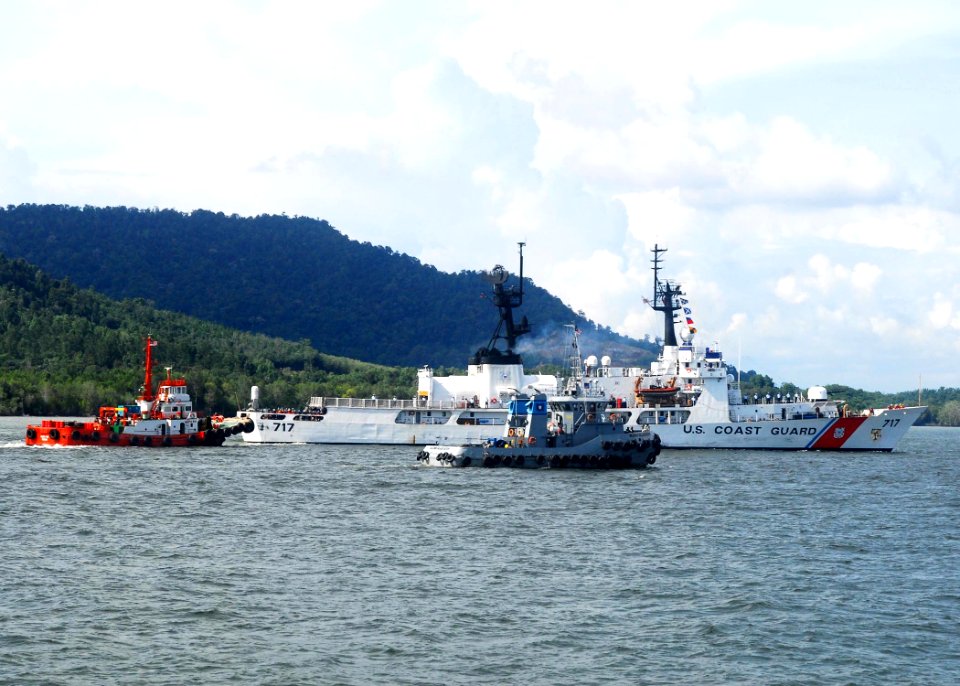 US Navy 100606-N-0995C-102 The U.S. Coast Guard cutter Mellon (WHEC 717) pulls into Lumut Naval Base, Malaysia, before participating in Cooperation Afloat Readiness and Training (CARAT) Malaysia 2010