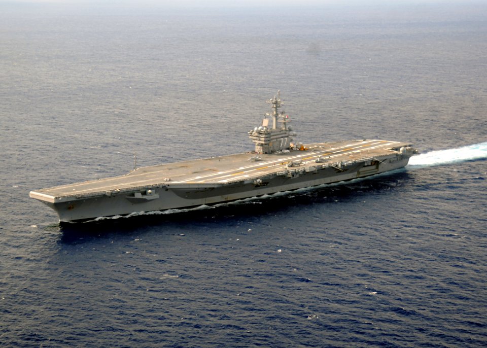US Navy 100609-N-3885H-077 he aircraft carrier USS George H.W. Bush (CVN 77) is underway conducting training operations in the Atlantic Ocean