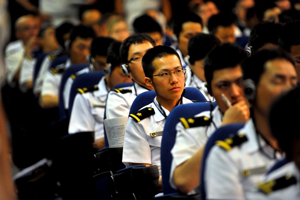 US Navy 100609-N-8273J-296 Sailors from the Japan Maritime Self-Defense Force attend the 2010 Japan-U.S. Junior Officers Symposium at Joint Base Pearl Harbor-Hickam